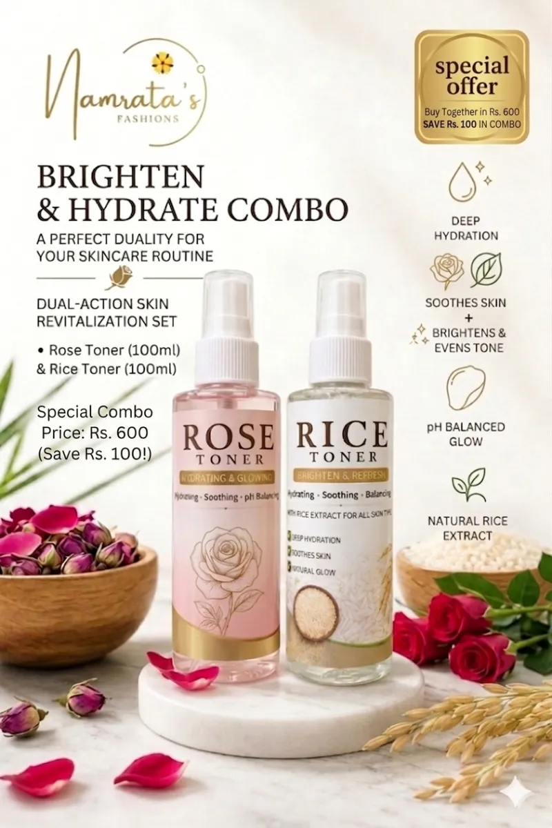 Rice & Rose Combo : Nature's Harmony Toner Duo 