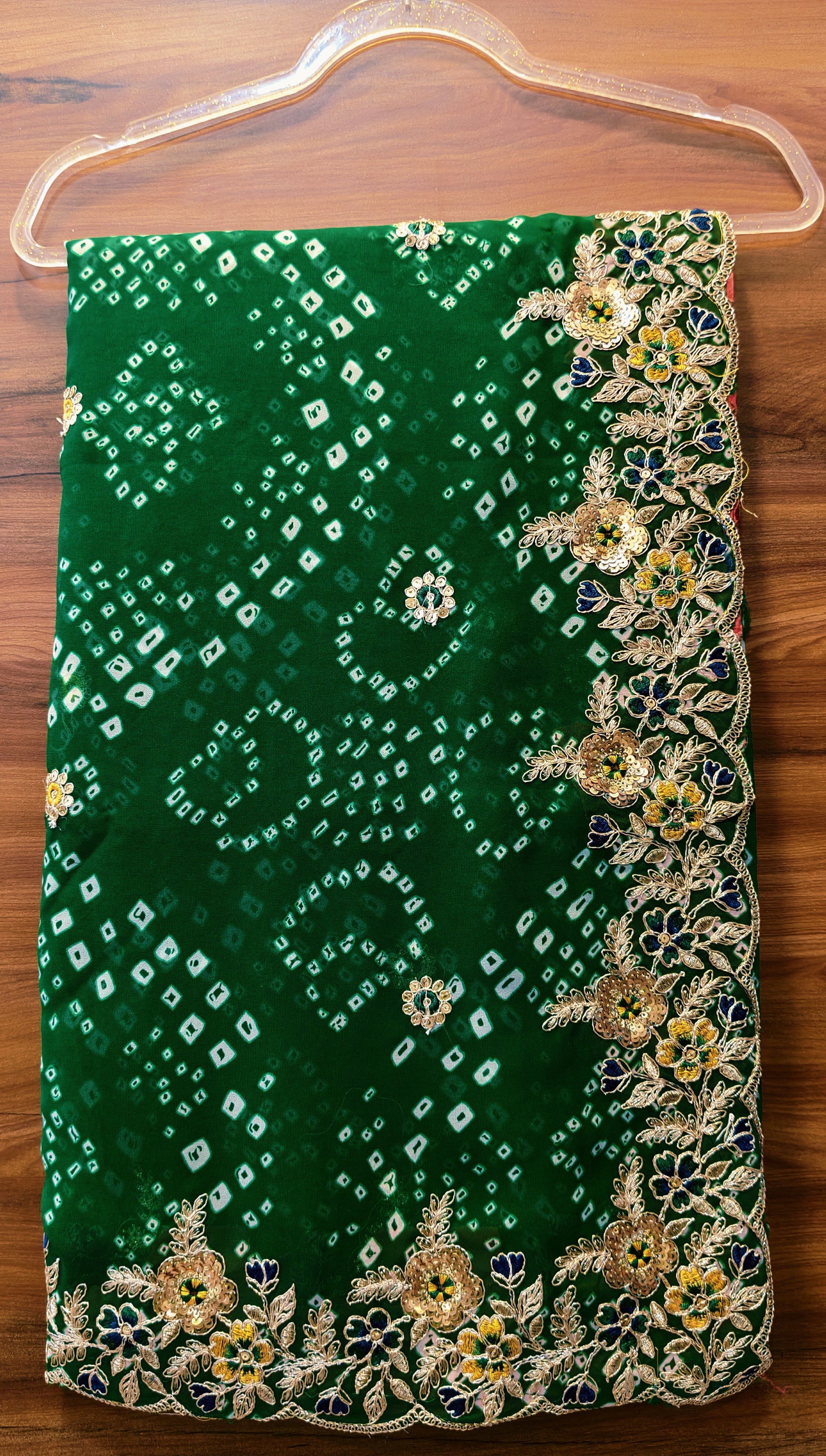 ROYAL BANDHEJ 1- FLORAL EMBROIDORY SAREE