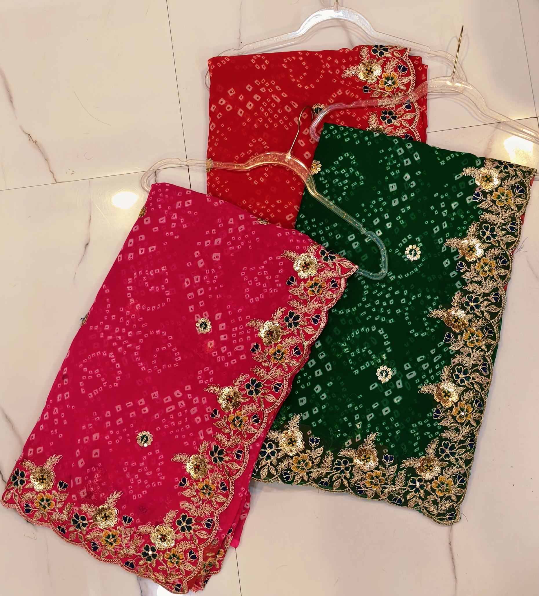 ROYAL BANDHEJ 1- FLORAL EMBROIDORY SAREE