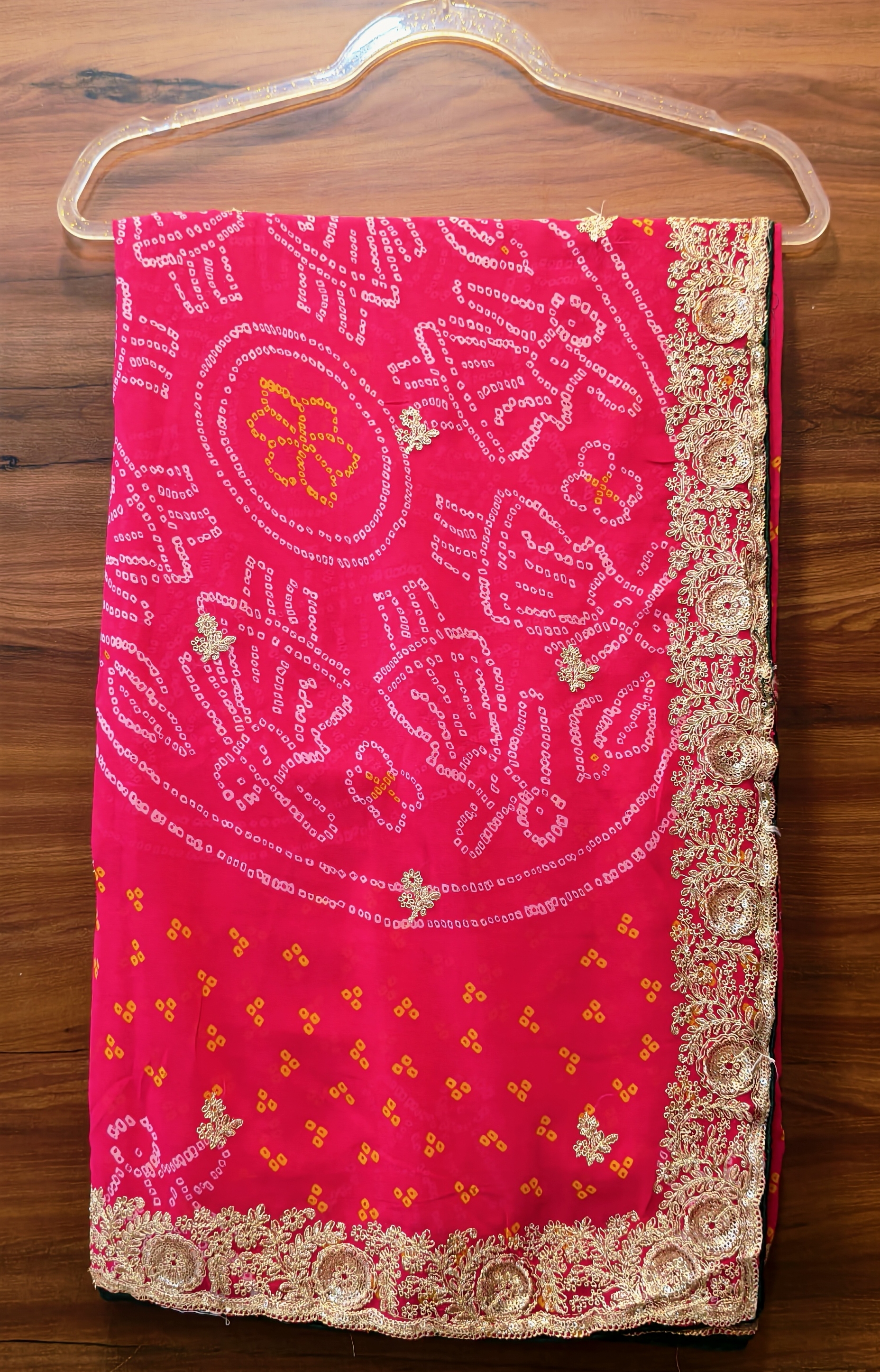 ROYAL BANDHEJ 2- SILVER EMBROIDORY SAREE