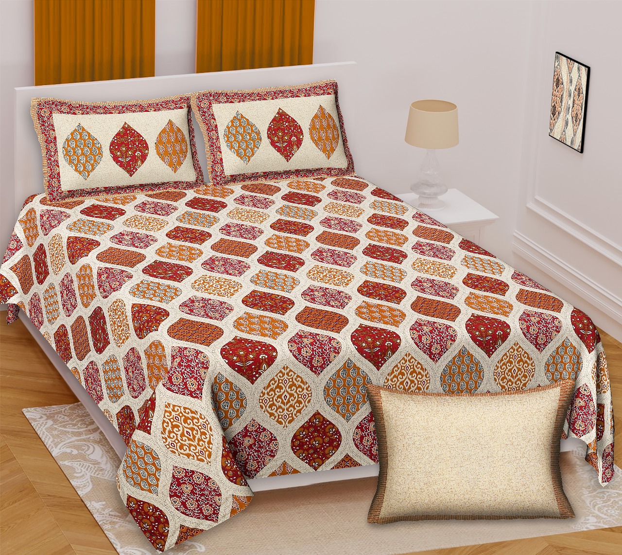 PURE COTTON BARMERI PRINT BEDSHEET C