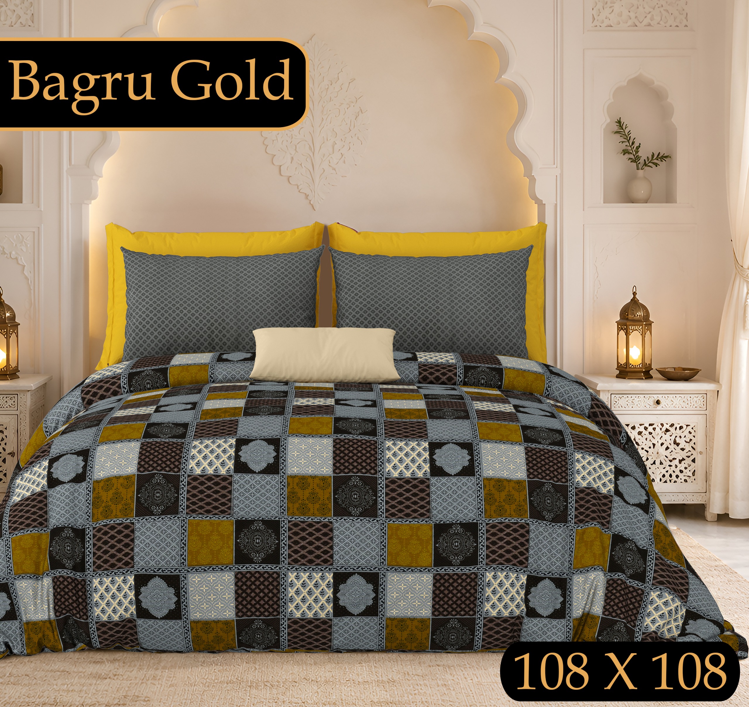 PURE COTTON BAGRU PRINT BEDSHEET C