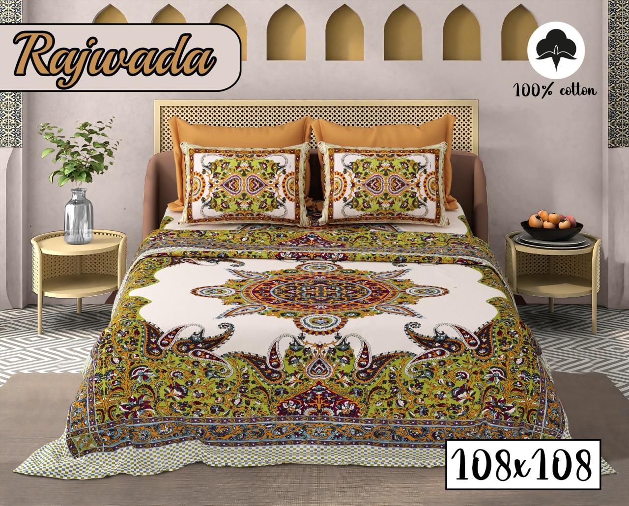 COTTON RAJWADA PREMIUM BEDSHEET A 