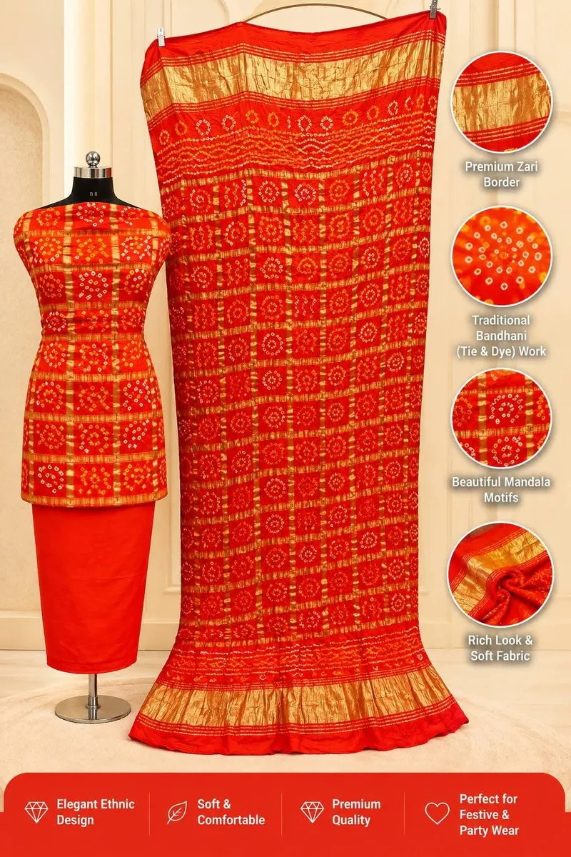 Pure Modal Gajji Ghatchola Unstiched Suit