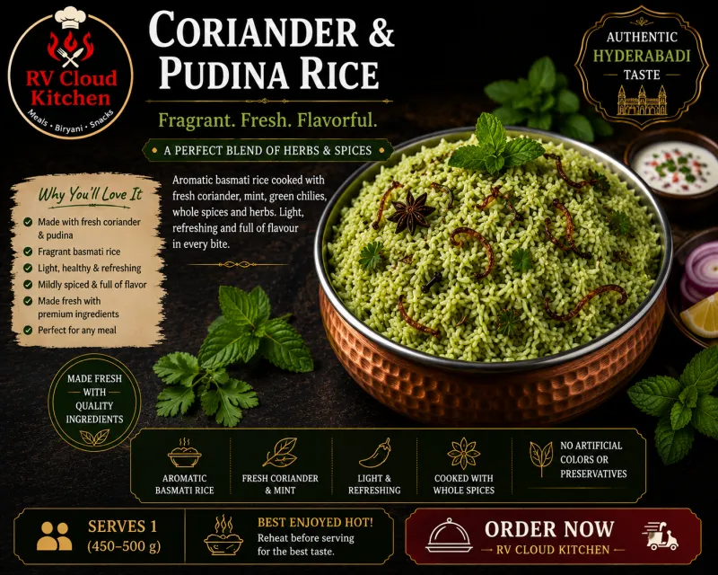 Coriander & Pudina Rice