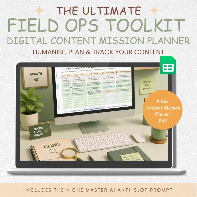 Field Ops Toolkit | Digital Content Mission Planner