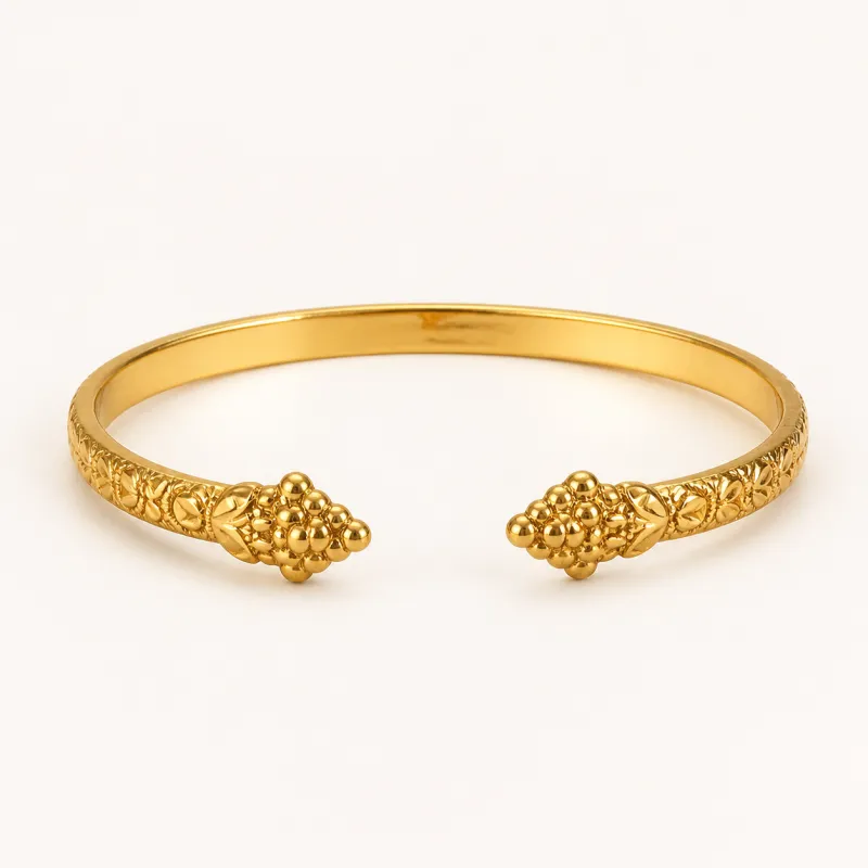Small Grape Link Gold Bracelet
