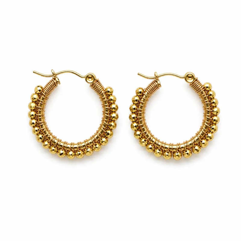 Small Mixed Gold Hoop Earrings