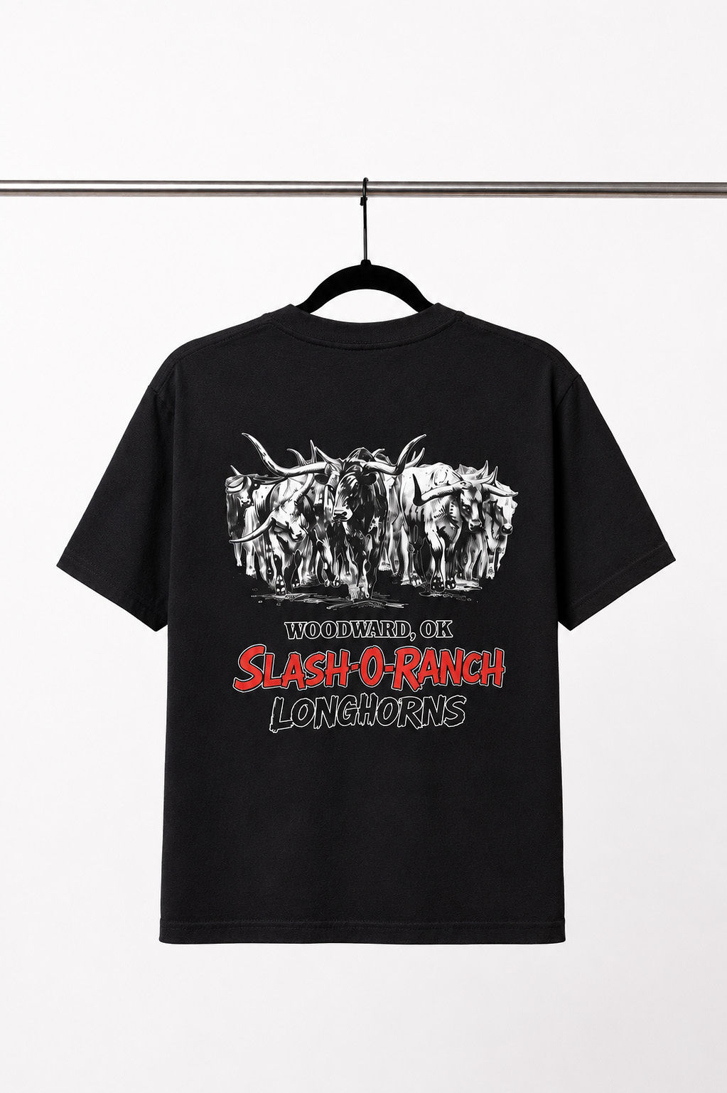 Longhorn Stampede Tee - Black