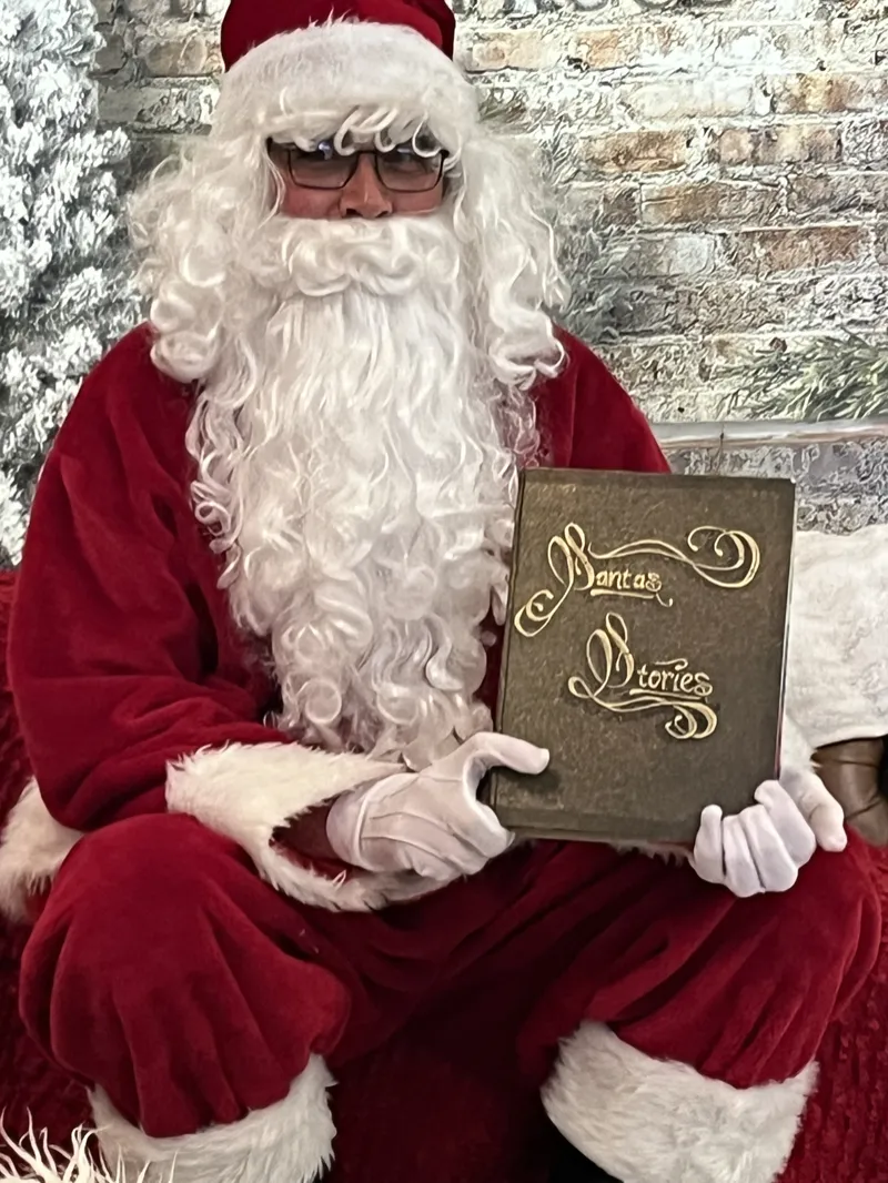 Santa with his book