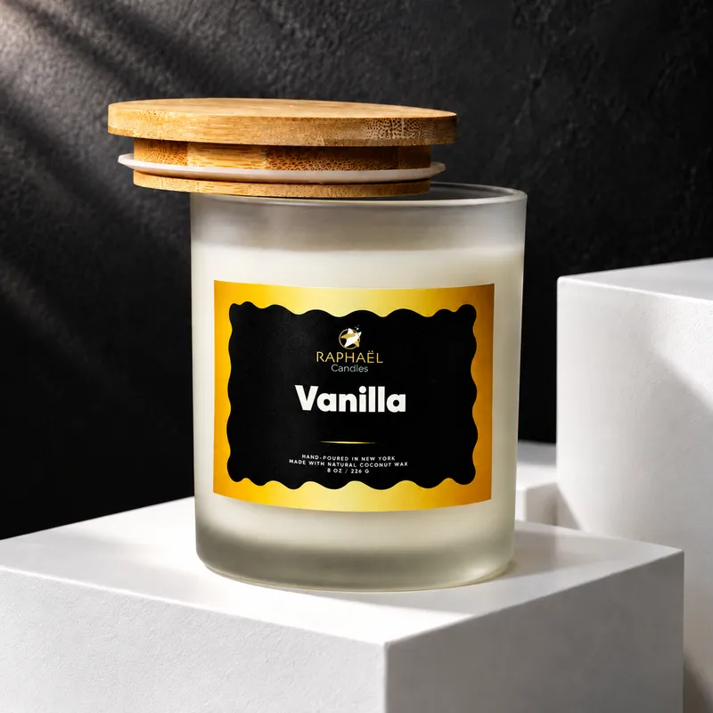 Vanilla Coconut Wax Candle – 8 oz