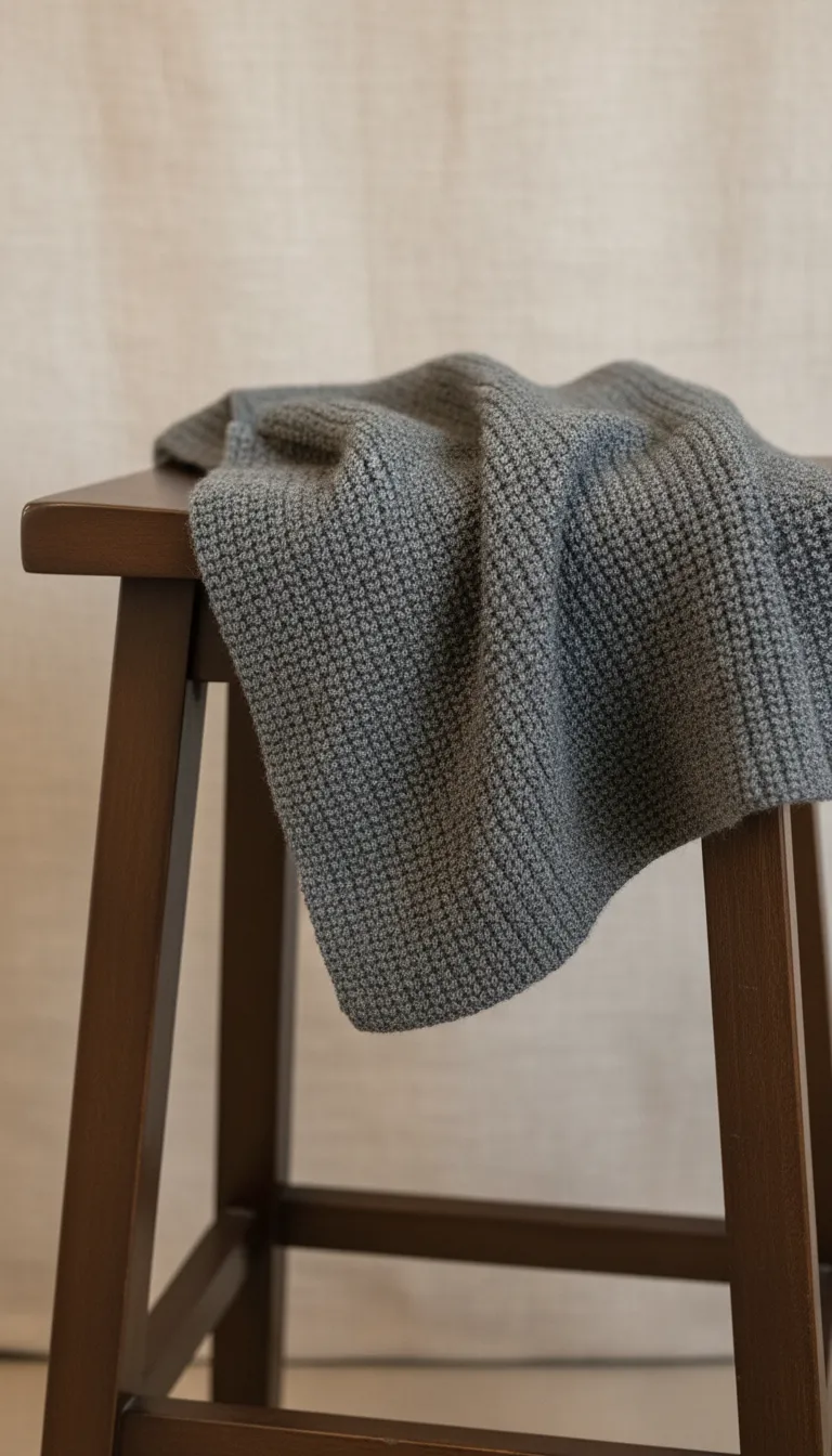 Pill Bug Charcoal Gray Wool Blanket