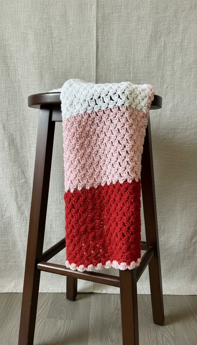 Leaf Beetle Ombre Pink Baby Blanket