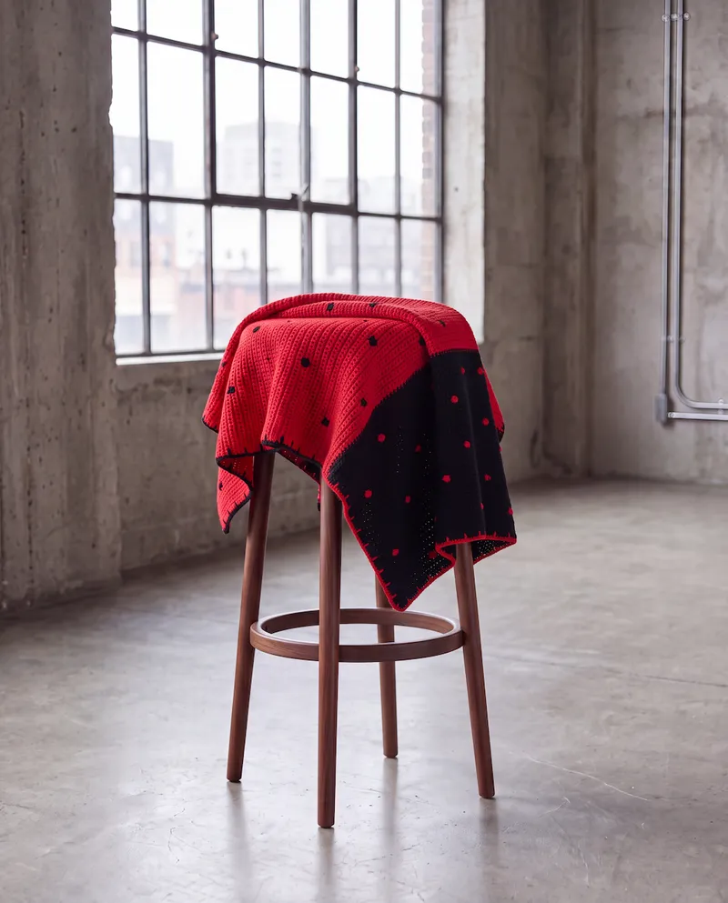 Ladybug + Ladybird Wool Baby Blanket