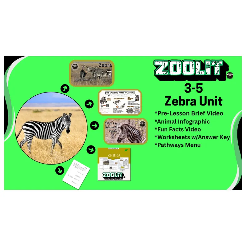 ZooLit - Zebra (3-5) Unit 