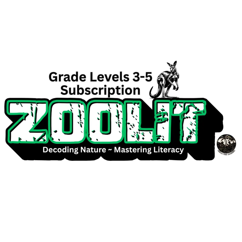 ZooLit Monthly Subscription - Grade Levels 3-5
