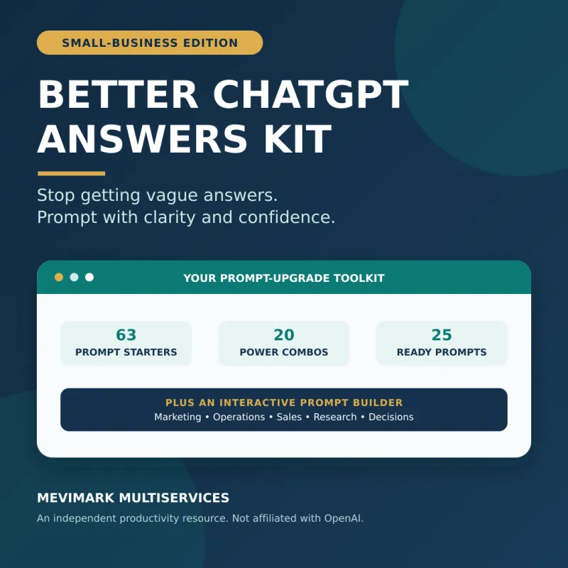 Better ChatGPT Answers Kit for Small-Business Owners
