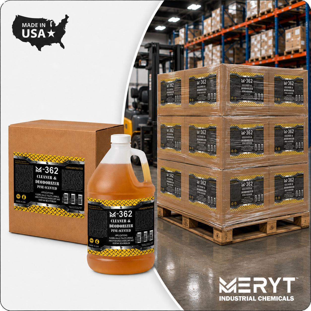M-362 Industrial Pine Cleaner Pallet | 192 Gallons Factory Direct
