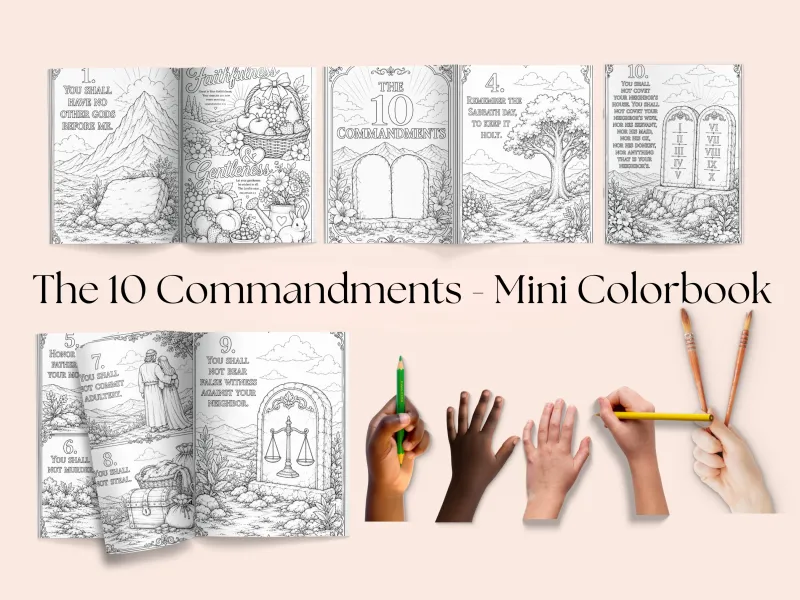 Mini Color Book Download- 10 Commandments