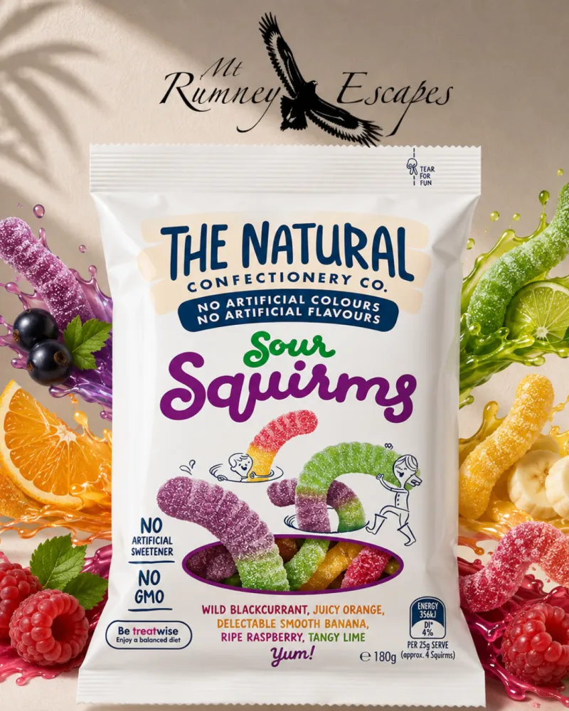 The Natural Confectionery Co. Sour Squirms 180g