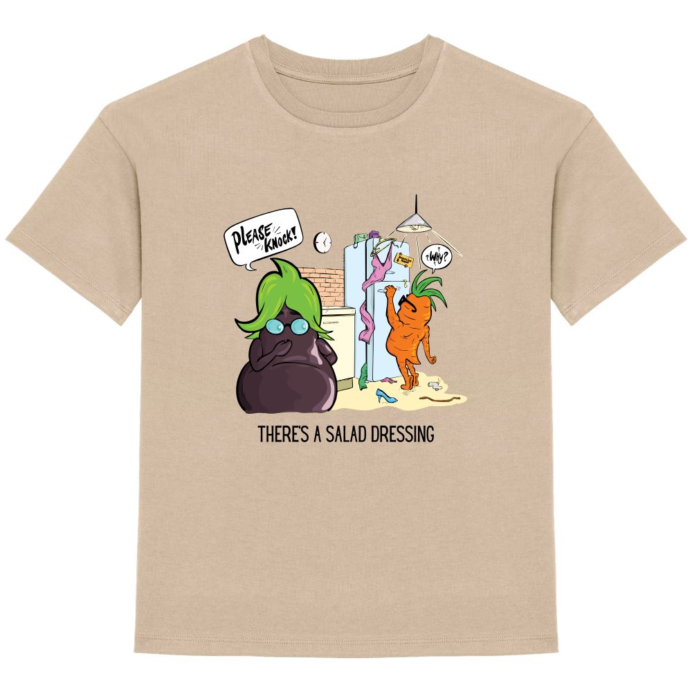 Kids t-shirt front There's a salad dressing