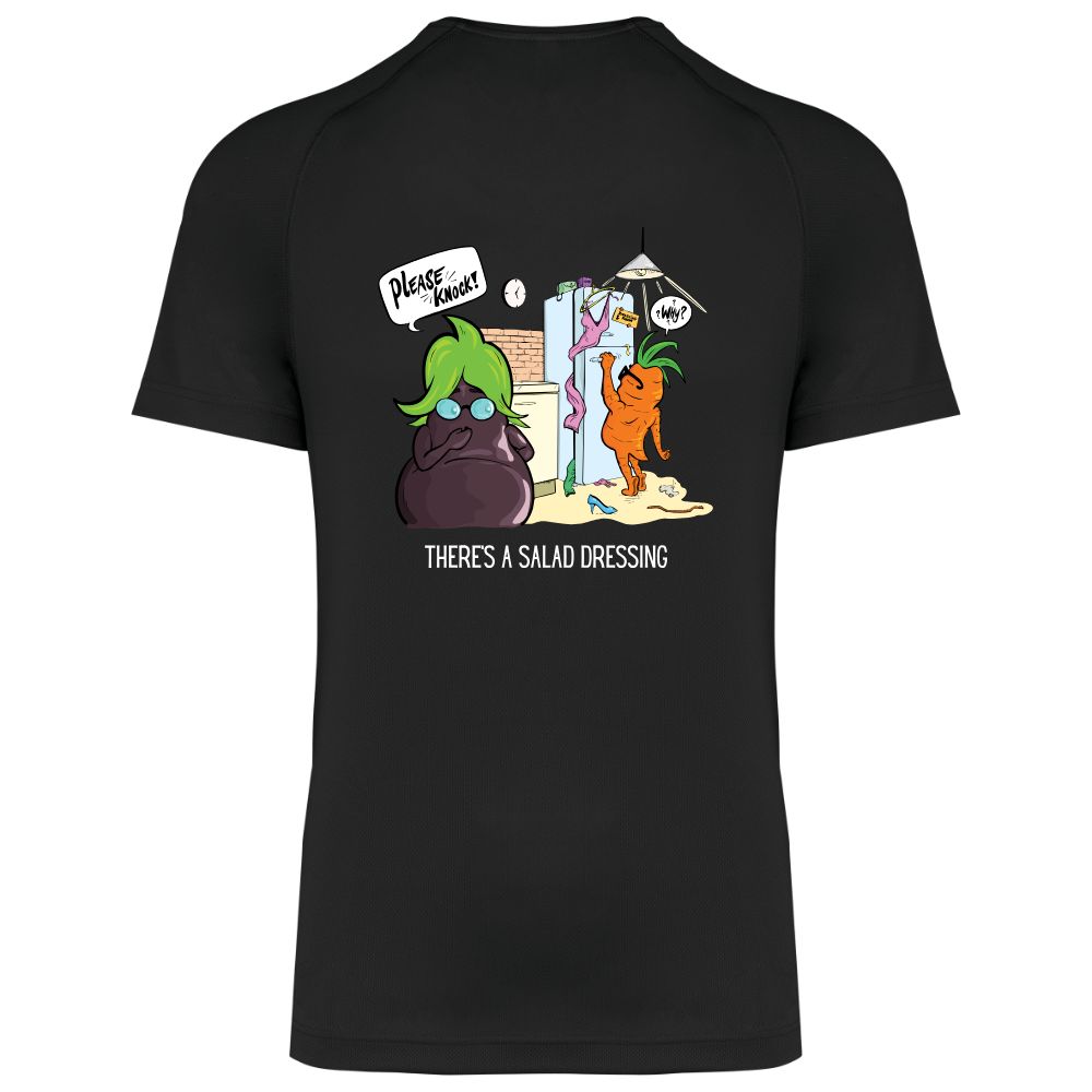 Sport t-shirt There's a salad dressing