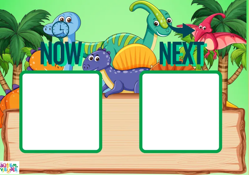 Dinosaur Now & Next Board