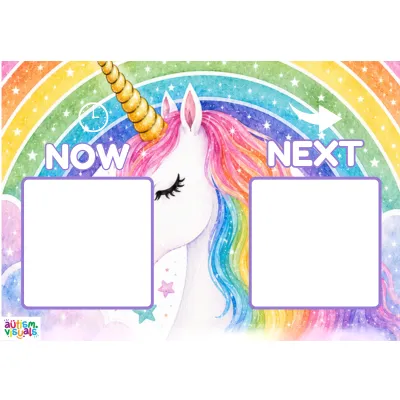 Unicorn Rainbow Now & Next Board