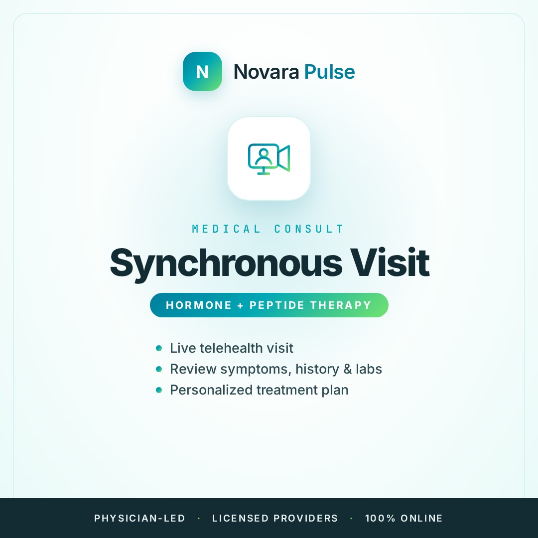 Medical Consult: Synchronous Visit (Hormones + Peptides)
