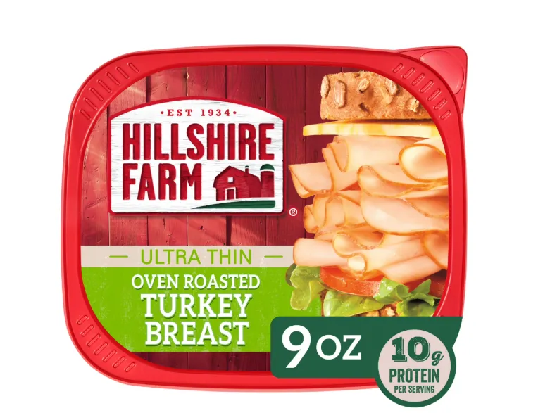Hillshire Farm Ultra Thin Oven Roasted Turkey Breast Lunchmeat, 9 oz Plastic Tub, Refrigerated
