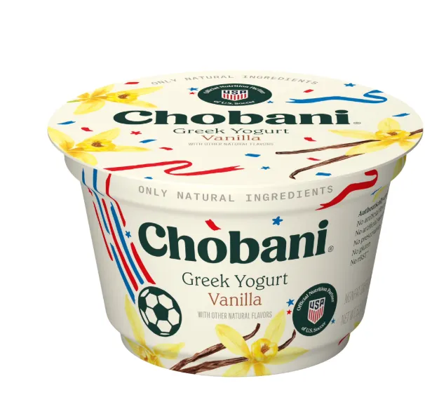 Chobani Non-Fat Greek Yogurt Vanilla 5.3 oz Cup