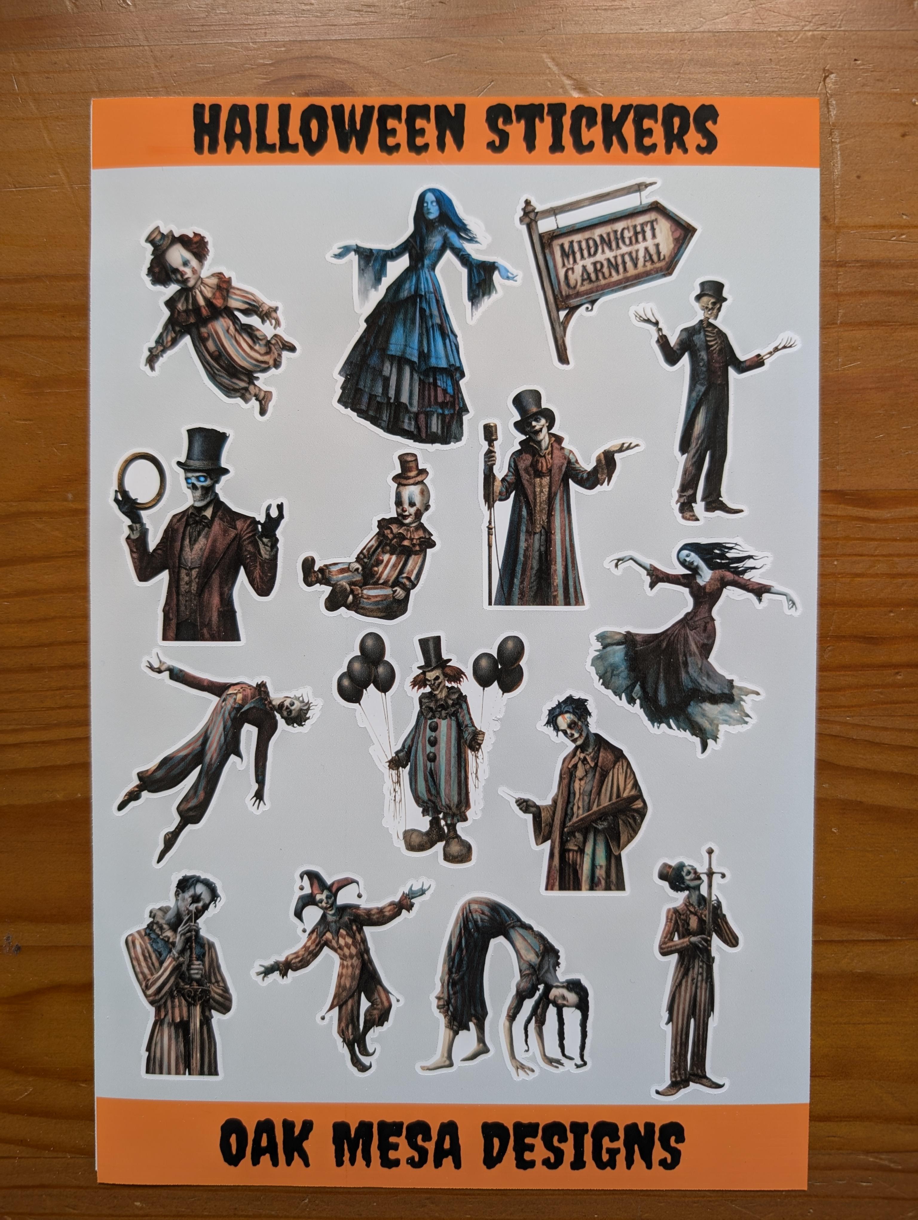 Haunted Carnival Sticker Sheet