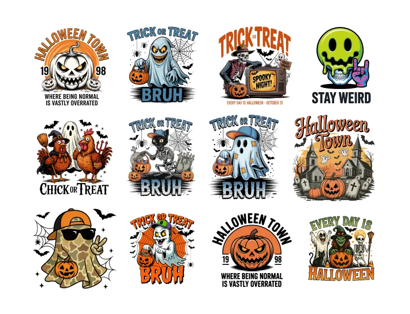 Halloween Bruh Vinyl Sticker Pack