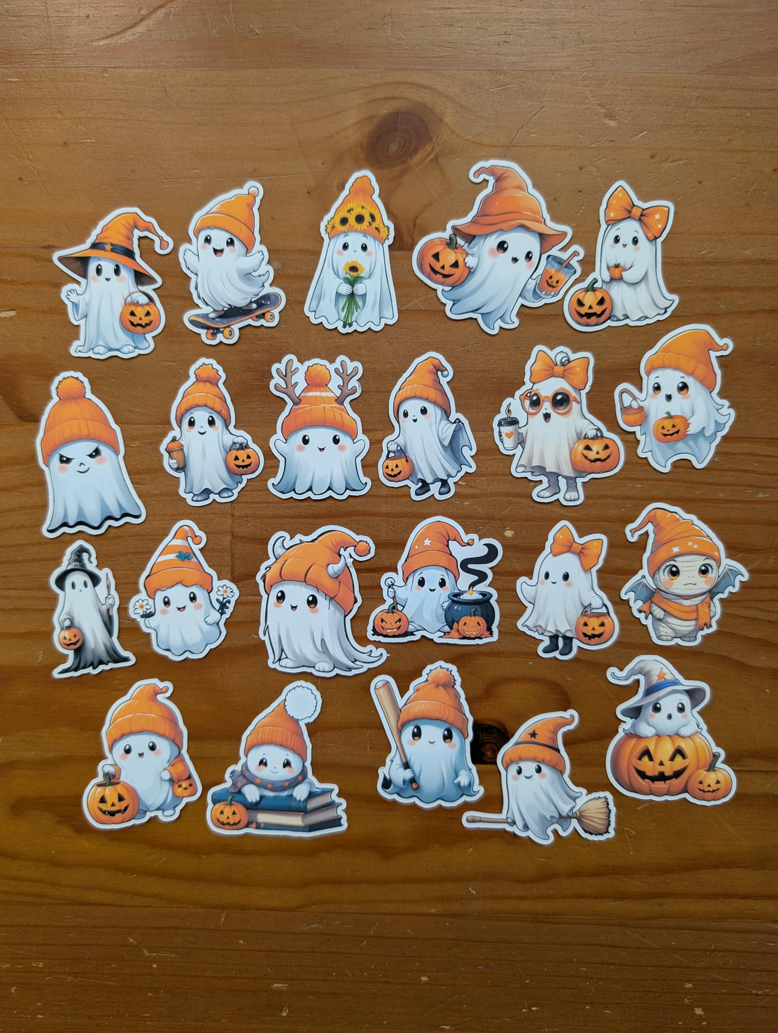 Trick-or-Treat Ghosts Vinyl Sticker Pack