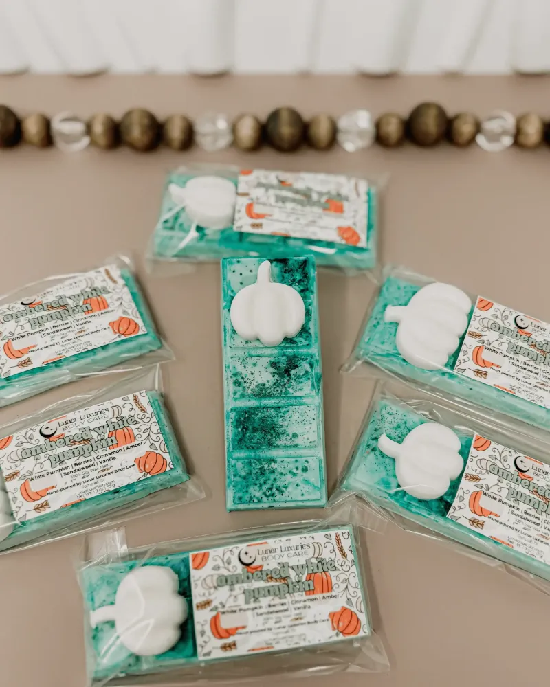 Ambered White Pumpkin Snap Bar Wax Melts