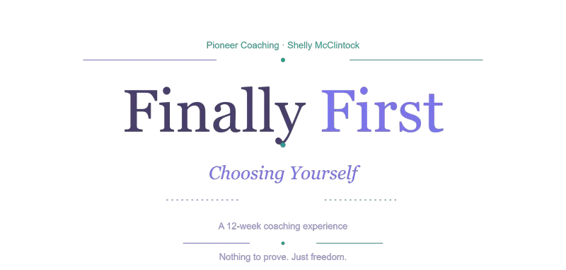 Finally First: Choosing Yourself Beta