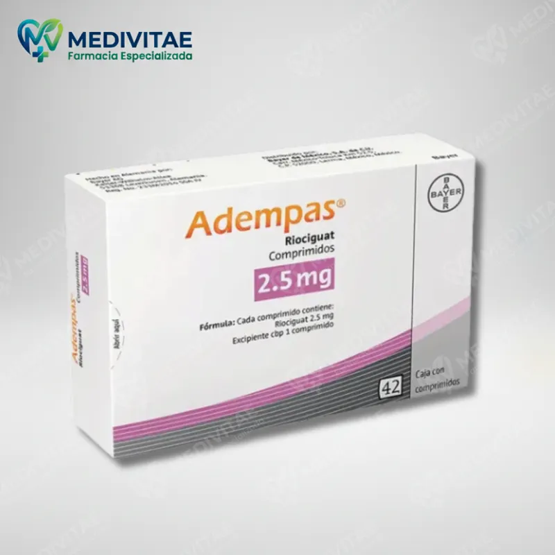 ADEMPAS RIOCIGUAT 2.5 MG CAJA CON 42 COMPRIMIDOS
