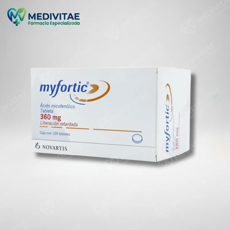 MYFORTIC® 360 mg (Ácido micofenólico) - Caja con 120 Tabletas Gastrorresistentes