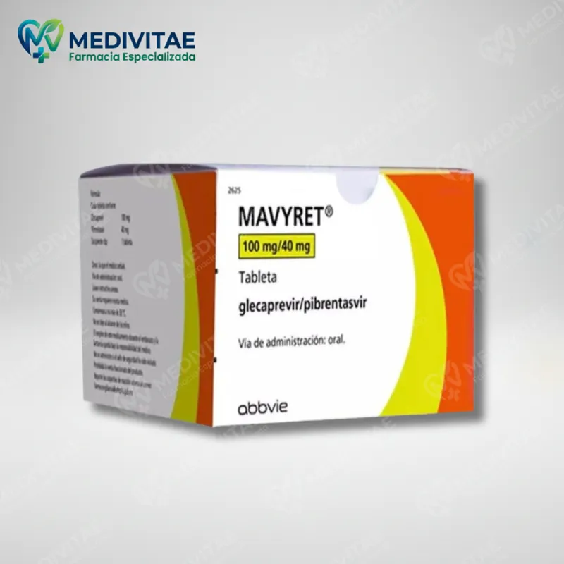 MAVYRET GLECAPREVIR / PIBRENTASVIR 100 MG / 40 MG CAJA CON 84 TABLETAS