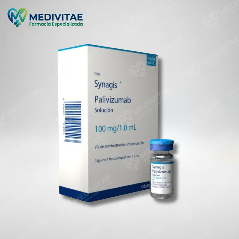 SYNAGIS® 100 mg / 1.0 mL (Palivizumab) - Caja con 1 Frasco Ámpula