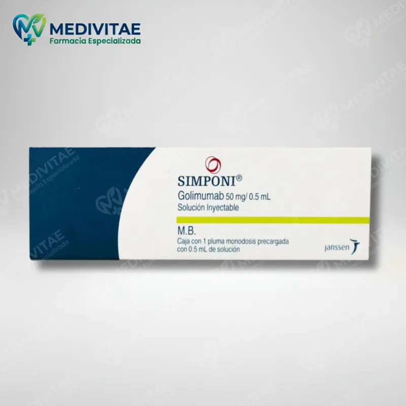 SIMPONI® 50 mg / 0.5 mL (Golimumab) - Caja con 1 Pluma Precargada
