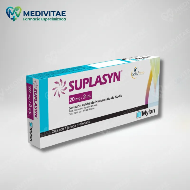 SUPLASYN® 20 mg / 2 mL (Hialuronato de Sodio) - Caja con 1 Jeringa Prellenada