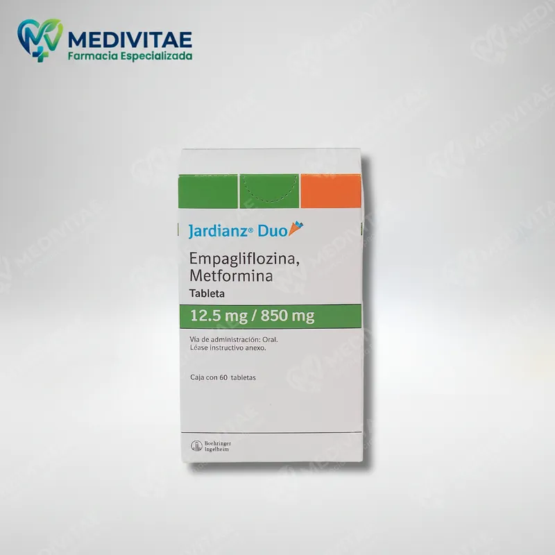Jardianz Duo Tableta 12,5 Mg/850 Mg, 60 Tabletas