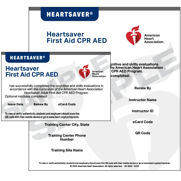 Heartsaver First Aid CPR AED