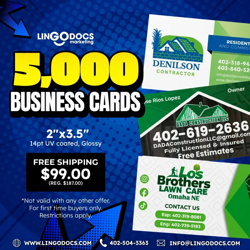 Special - 5,000 Business cards