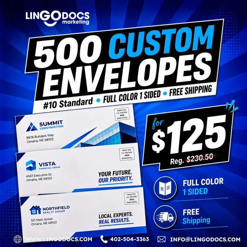 Special - 500 envelopes