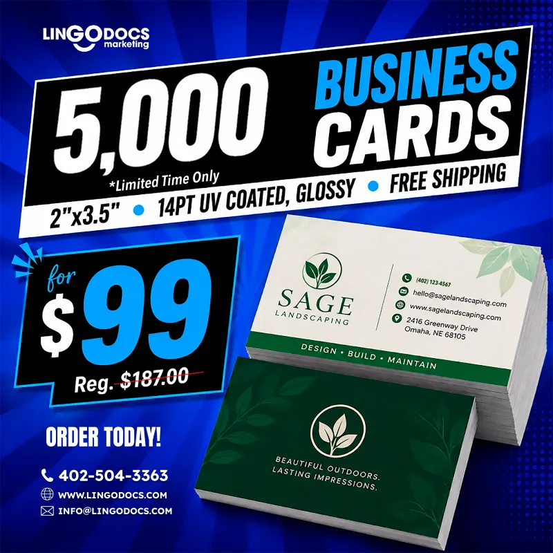 Special - 5,000 Business Cards