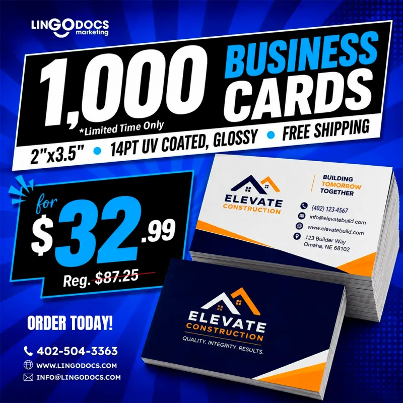 Special - 1,000 Business cards