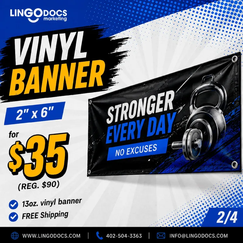 Special - 2' x 6' Custom Vinyl Banner