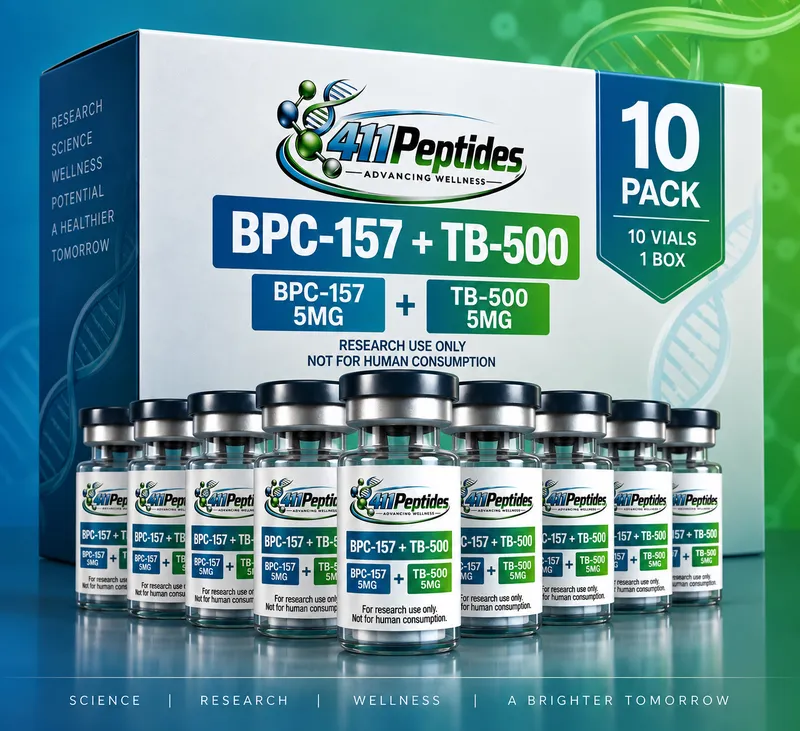 BPC-157 5MG + TB-500 5MG – 10 Pack (1 Box)